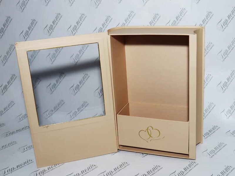 Коробка декоративна з віконечком «Книга» W6889