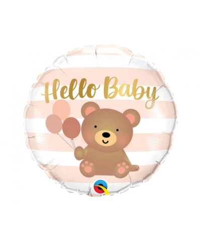 Надувна кулька,  Hello baby - Bear, 45.7 см