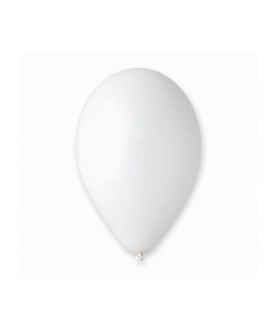 Надувна кулька, біла, 30.5см (100 шт)