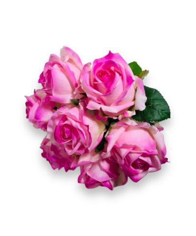 Троянда букет, силікон преміум класу, рожевий