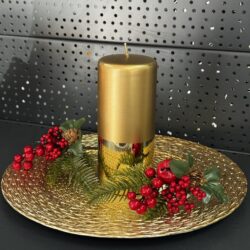 Свічка "золото-жовте" циліндр, 180х70мм