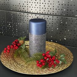 Свічка "синя" циліндр, 180х70мм