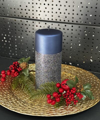 Свічка "синя" циліндр, 180х70мм