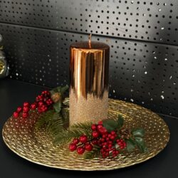 Свічка "бронз" циліндр, 180х70мм