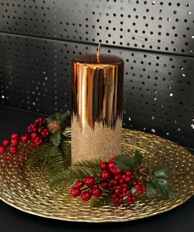 Свічка "бронз" циліндр, 180х70мм