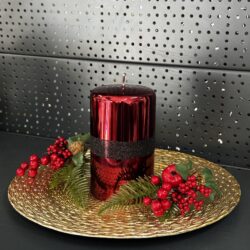 Свічка "бордо" циліндр, 150х90мм