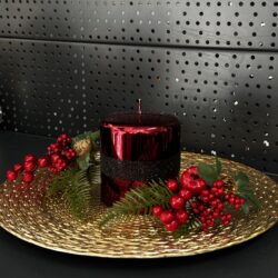 Свічка "бордо" циліндр, 150х90мм