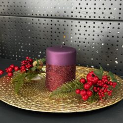 Свічка "фіолетовий" циліндр, 150х90мм