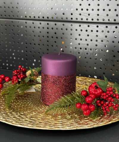 Свічка "фіолетовий" циліндр, 150х90мм