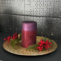 Свічка "фіолетовий" циліндр, 150х90мм