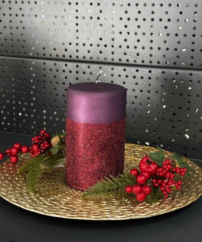 Свічка "фіолетовий" циліндр, 150х90мм