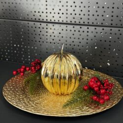 Свічка "золото" куля, 120мм