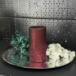 Свічка "бордо" циліндр, 150х70мм