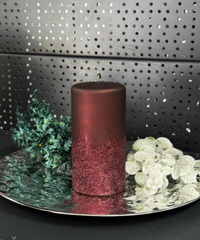 Свічка "бордо" циліндр, 150х70мм