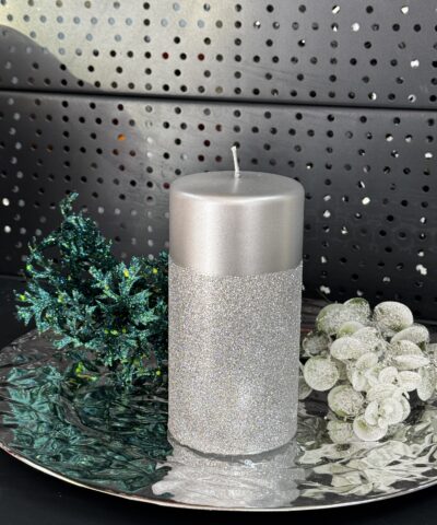 Свічка "сііра" циліндр, 150х70мм