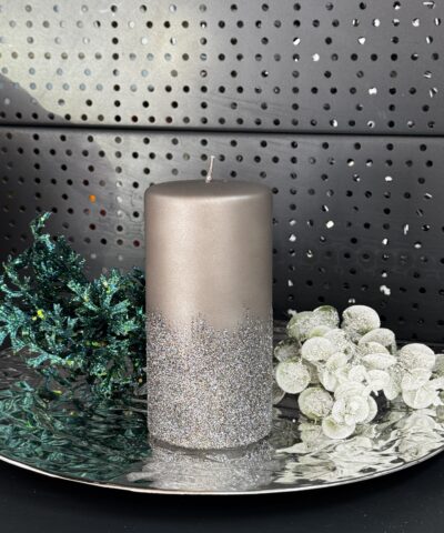 Свічка "бронза" циліндр, 150х70мм