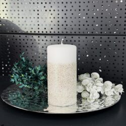 Свічка "біла" циліндр, 150х70мм