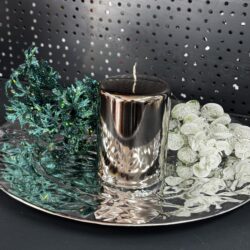 Свічка "бронза-металік-пуста" циліндр, 100х70мм