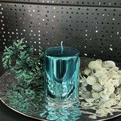 Свічка "тіфані-металік-пуста" циліндр, 100х70мм