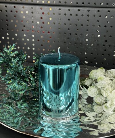 Свічка "тіфані-металік-пуста" циліндр, 100х70мм