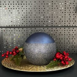 Свічка "синя" куля, 90мм