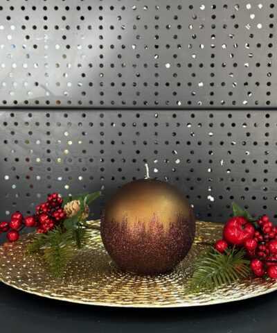 Свічка "коричнева" куля, 90мм