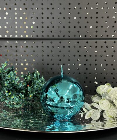 Свічка "металік-тіфані" куля, 90мм