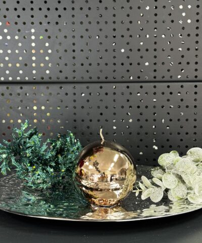 Свічка "металік-золото" куля, 90мм